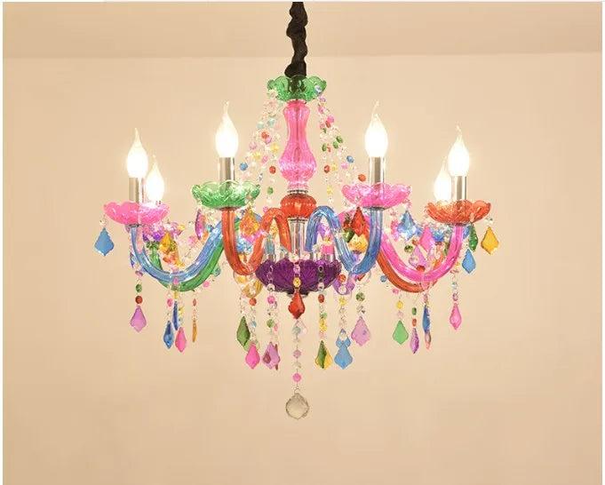 Bohemian Tiffany Style Crystal Chandelier - Vibrant Home Decor Lighting Chandelier