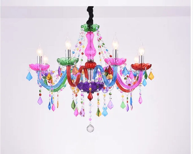 Bohemian Tiffany Style Crystal Chandelier - Vibrant Home Decor Lighting Chandelier