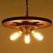 Loft Retro Industrial Iron Chandelier Pendant Lamp - Personality Fixture For Hotel Restaurant Bar