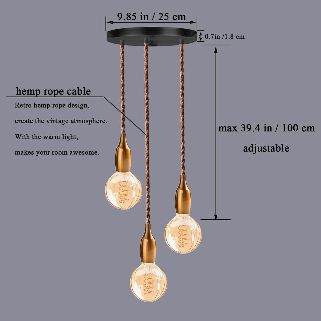 Amélie’s Nordic Modern Pendant Light - Industrial Retro E27 Aluminum Lampholder Lights