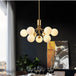 Luxury Gold Nordic Glass Ball Chandelier - Led Magic Bean Apiales Chandeliers For Bedrooms Kitchens