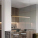 Artistic Led Linear Pendant Lamp - Ideal For Dining Tables Kitchens And Bars Lights