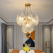 Timeless Postmodern Light Luxury Chandelier - Retro Wrought Iron And Crystal Design Perfect For