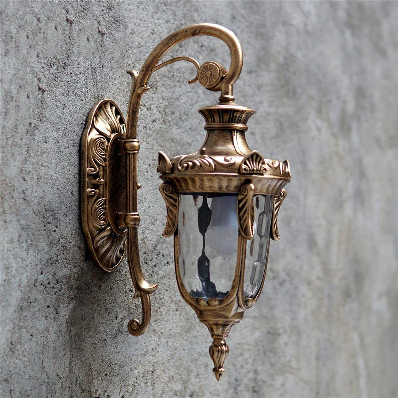 Europe Outdoor Wall Lamp - American Style Retro Exterior Light Waterproof Garden Lighting Wall Lamp