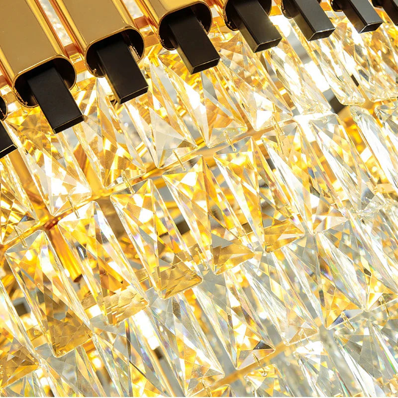 Duplex Building Chandelier - Post - Modern Light Luxury Crystal Elegance For Villas Living Rooms