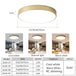 Modern Round Gold Led Ceiling Light - Ultra - Thin 5Cm Surface Mount With Remote Control Ceiling