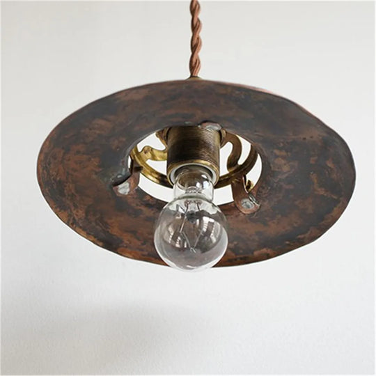 Vintage Brass Industrial Pendant Light - Perfect For Kitchen Dining Room Bar And Loft Decor Lights