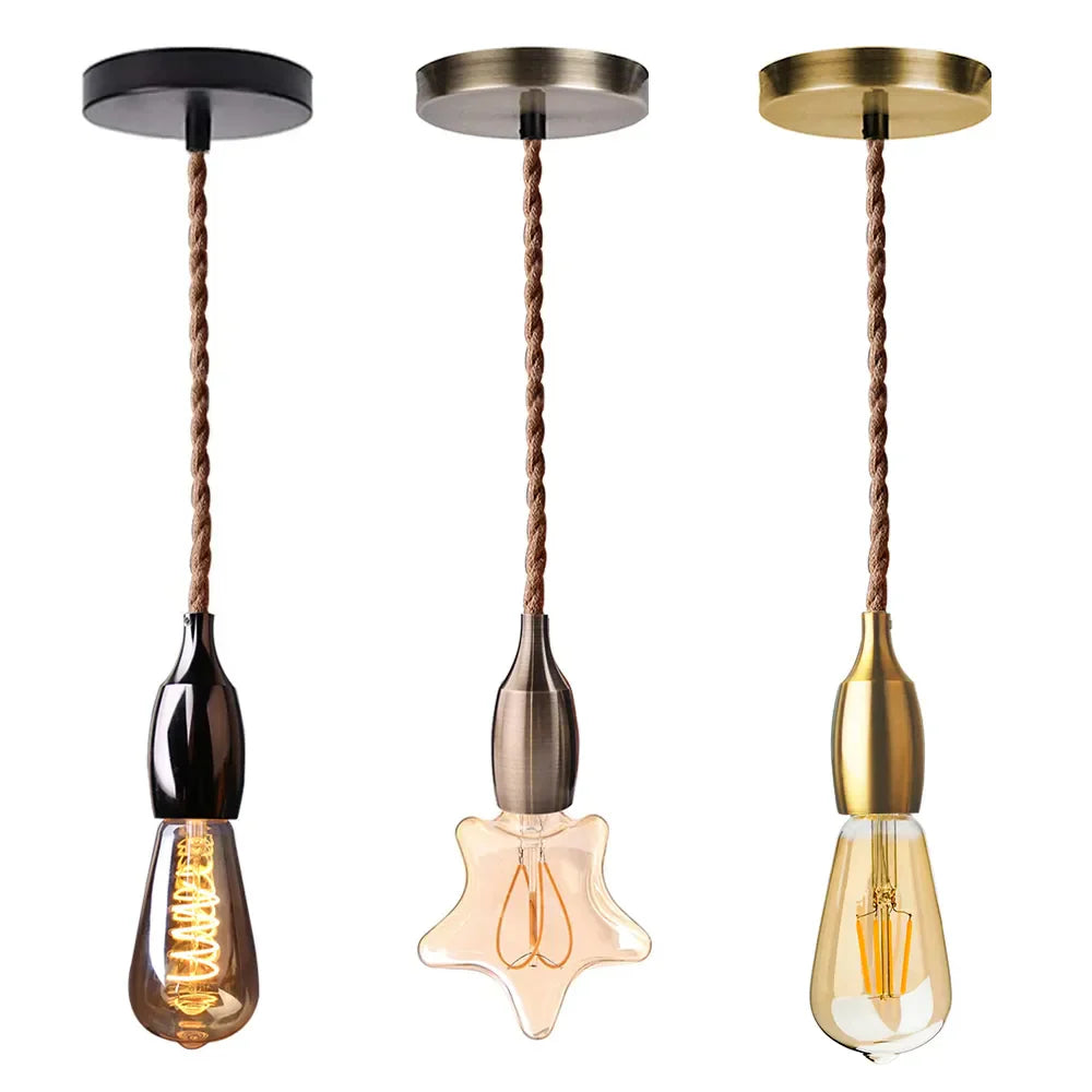 Amélie’s Nordic Modern Pendant Light - Industrial Retro E27 Aluminum Lampholder Lights