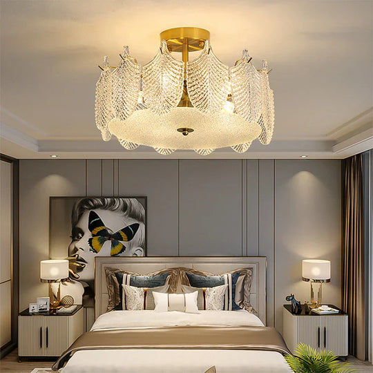 Postmodern Glass Chandelier - Elegant Lighting For Living Rooms Bedrooms Dining And Model Spaces