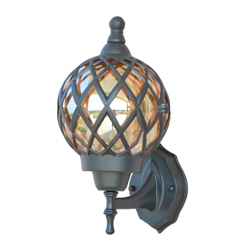 Outdoor Wall Lamp - Retro Design Waterproof Ideal For Balconies Gardens Villas And Exterior Decor