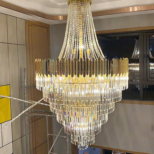 Modern Nordic Crystal Pendant Lights - Light Luxury Elegance For Villas Hotels And Double Staircase