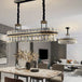 Crystal Chandelier - Modern Minimalist Led Black Leather Design For Living Rooms Bedrooms And