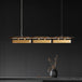 Elegant Black And Gold Led Chandelier - Contemporary Lighting For Dining Kitchen Rooms Pendant