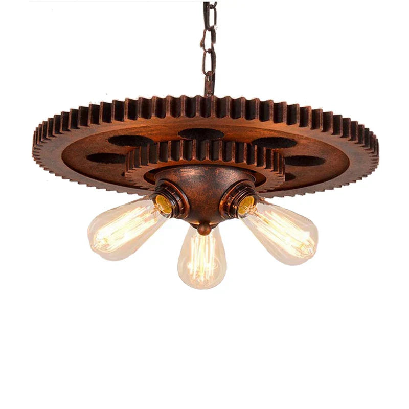 Loft Retro Industrial Iron Chandelier Pendant Lamp - Personality Fixture For Hotel Restaurant Bar