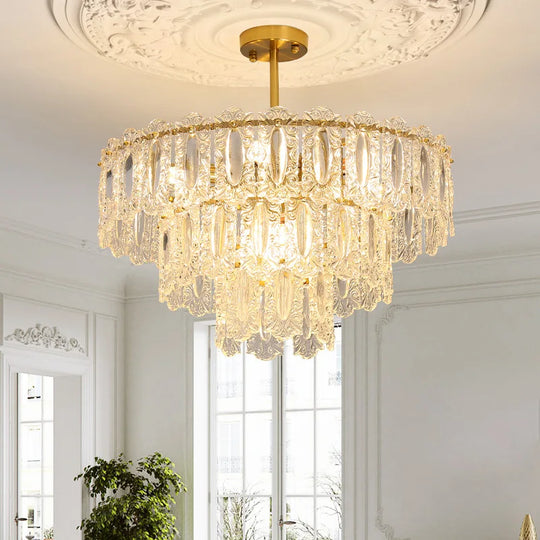 Elegant Post - Modern Glass Chandelier - A Personality Creative High - End Addition For Living