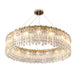 Elegant Led E14 Postmodern Gold Chandelier - A Ring Tassel Crystal Fixture For Dining Rooms Adding