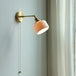 Modern Ceramic Wall Lamp With Pull Chain Switch - Stylish Lighting For Bathrooms Mirrors And