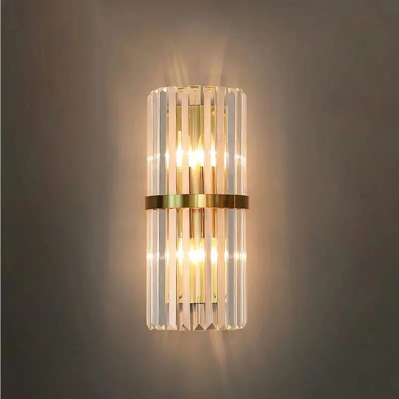 Modern Wall Sconce Lights - Crystal Bedside Dining Living Room Aisle Corridor Stair Lighting For