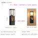 Anaïs’s Waterproof Solar Led Outdoor Light - Chic Garden And Street Lamps H65Cm Solar Panel B Wall