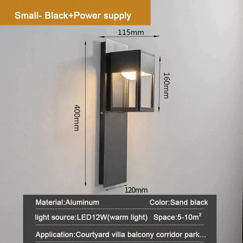 Charlotte’s Ip67 Waterproof Outdoor Led Wall Light With Motion Sensor - Stylish Garden And Porch