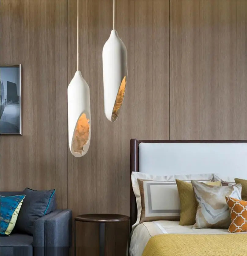 Japanese Wabi - Sabi Pendant Lamp - Illuminate Your Space With Modern Plaster Elegance Lights