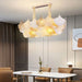 Led Art Deco Autumn Ginkgo Dimmable Hanging Lamps - Luminaire Chandelier Lighting For Dining Rooms