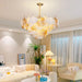 Led Art Deco Autumn Ginkgo Dimmable Hanging Lamps - Luminaire Chandelier Lighting For Dining Rooms