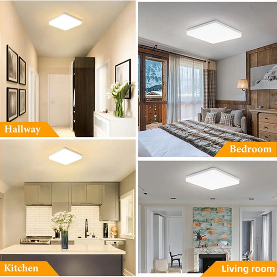 Modern Led Ceiling Lamp - Brighten Your Space With Square Elegance Ceiling Light