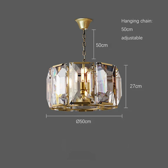 Timeless Classic American Led Crystal Chandelier - Available In Gold Silver And Black Finishes