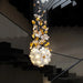 Ruibopad Loft Crystal Ceiling Chandelier - Luxury Hanging Light For Staircases Living Rooms And