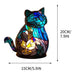 Resin Stained Glass Animal Table Lamp Series - Colorful Night Lights Featuring Lion Dolphin Wolf