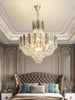 New Design Colorful Luxury Crystal Chandelier - Modern Artistry With Adjustable Chain For Living