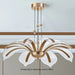 Modern Led Night Primrose Petals Ceiling Chandelier - Minimalist Elegance For Living Dining And