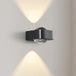 Square Copper Bedroom Wall Lamp - Modern High - End Luxury Led Light For Living Room Double Head