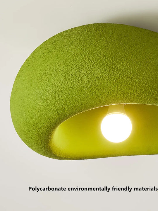 French Minimalist Wabi - Sabi Colorful Led Ceiling Light - Perfect For Bedrooms Studies And Living