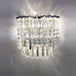 Elegant Modern Crystal Chrome Chandelier - A Luxury Glossy Fixture For Living Rooms Bedrooms And