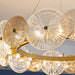 Sleek Postmodern Gold Electroplated Dining Chandelier - G9 Lighting For Bedrooms And Living Rooms