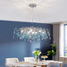 Modern Led Blue Water Droplets Ceiling Chandelier - Luxury Elegance For Villas And Living Spaces