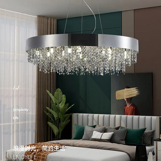 Elegant Light Luxury Crystal Chandelier - Modern Italian Creative Design For Living Rooms Bedrooms