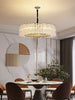 Elegant Led Crystal Chandelier For Luxurious Living Rooms - Chrome/Gold Round Design Perfect Indoor