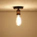 Vintage Industrial Glass And Copper Led Ceiling Light - Stylish Illumination For Aisle Corridor