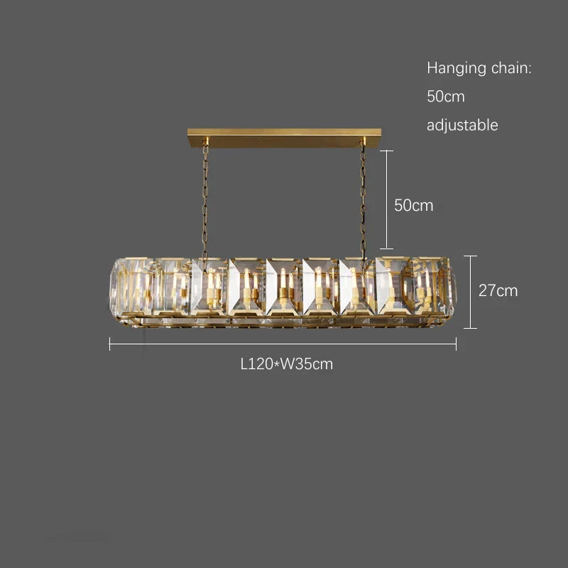 Timeless Classic American Led Crystal Chandelier - Available In Gold Silver And Black Finishes