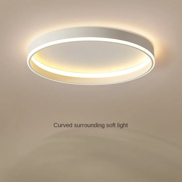 Nordic Minimalist Round Led Ceiling Lamp - Dimmable For Bedroom Loft Balcony Stylish Track Light