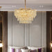 New Design Light Luxury Clean Crystal Chandelier Living Room Lamp Modern Simple Atmosphere Golden