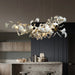 Exquisite Porcelain Leaves Chandeliers - Luxury Led Pendant Lights For Living Room Bedroom Hotel