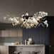 Exquisite Porcelain Leaves Chandeliers - Luxury Led Pendant Lights For Living Room Bedroom Hotel