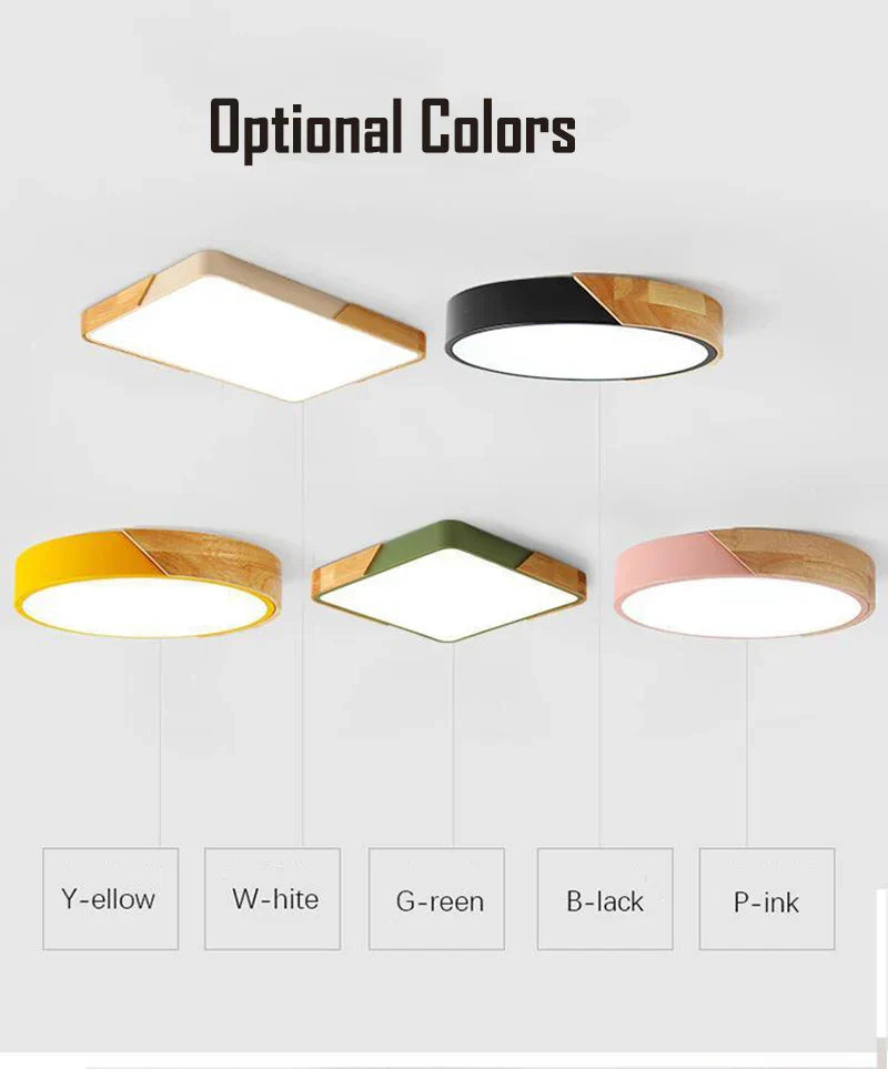 Macaron Round Led Ceiling Lamp - Modern Simple Atmosphere Lighting Fixture For Home Decor Ceiling