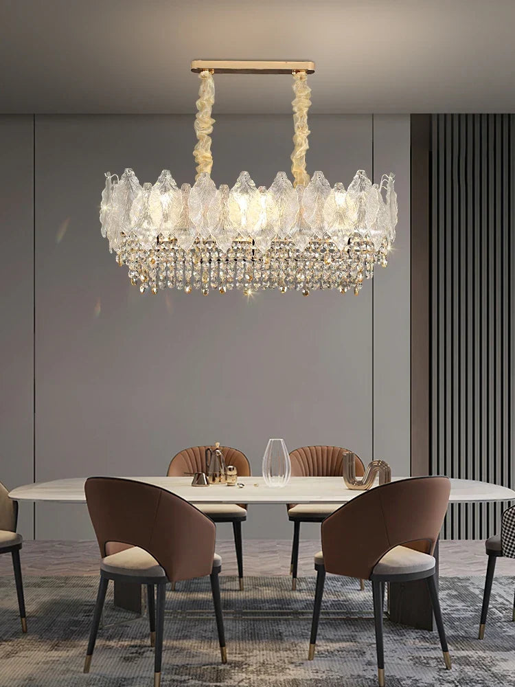 Elegant French Crystal Chandelier - Postmodern Light Luxury For A Luxurious Atmosphere In Living