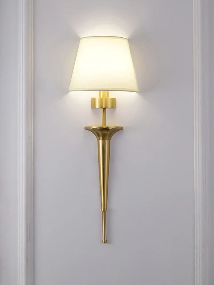 Copper Lamp - American Wall For Bedroom Simple Lamps With Classical Design Living Room Decor Led