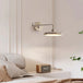 Led Folding Rocker Arm Wall Lamp - Versatile Bedside And Reading Light For Modern Living Spaces